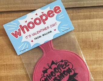 Whoopee Cushion Valentines Day, Classroom Valentines, Whoopee Cushion Valentine Tag, Whoopee Cushion Gift, Personalized Valentines