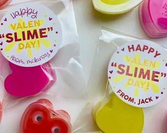 Slime Valentine, ValenSLIME Day Tag, Slime Valentine Tag, Personalized Valentine Tags, Classroom Valentines, Preschool Valentines