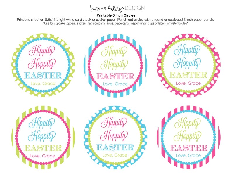 diy printable easter name tags etsy