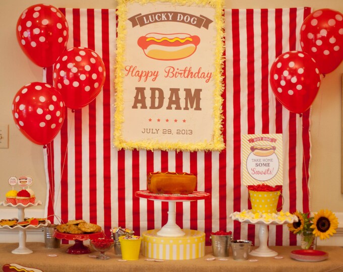 Hot Dog Birthday Hot Dog Party Hot Dog Birthday Party Hot Etsy