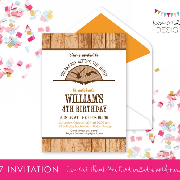 Duck Dynasty Invite - Etsy