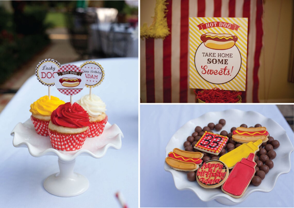 Hot Dog Birthday Hot Dog Party Hot Dog Birthday Party Hot Etsy