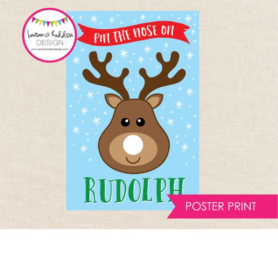 Pin The Nose On Rudolph Poster Print 20x30 Poster Print Etsy pin-the-nose-on-rudolph-poster-print-20x30-poster-print-etsy
