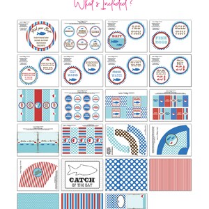 Gone Fishing Birthday, Gone Fishing Printables, Gone Fishing Menu Cards ...