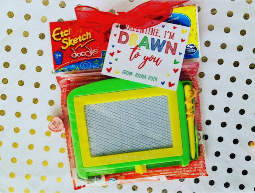 I'm DRAWN to You Valentine, Valentines Day Tag, Drawn to You Valentine