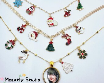 Build Your Own Personalized Charm Necklace’s, Custom Holiday Jewelry, Festive Charms