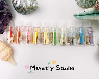 Personalized Wish Bottle Keychain Charm Custom Initial Letter Gift Message in a Bottle for Love Luck Healing Handmade Bag Keyring Keepsake