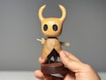 Hollow Knight Inspired Walnut Wood Figure • Magnetic Hand Carved Sculpture • Silksong Fan Made Collectible Gift • Christmas Decor product logo