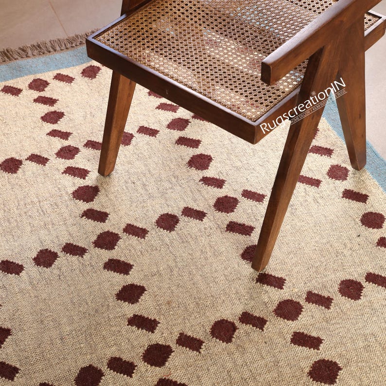 Handwoven kilim rug, Bohemian Flatweave Area Rug custom size rug Handwoven Indian Dhurrie, Custom Size Traditional Area Carpet kilim jute rug, custom size rug, jute area rug, wool jute rug, stair runner rug, eco friendly rug, handwoven kilim rugs, modern kilim rug, geometric rug, kilim rug, rugs for living room, turkish rug, vintage flatweave rug