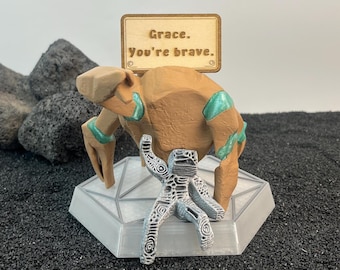 Rocky Figure from Project Hail Mary, Emotional Support Sci Fi Desk Decor with Grace, Booktok Gift for Andy Weir Fans, Alien Collectible