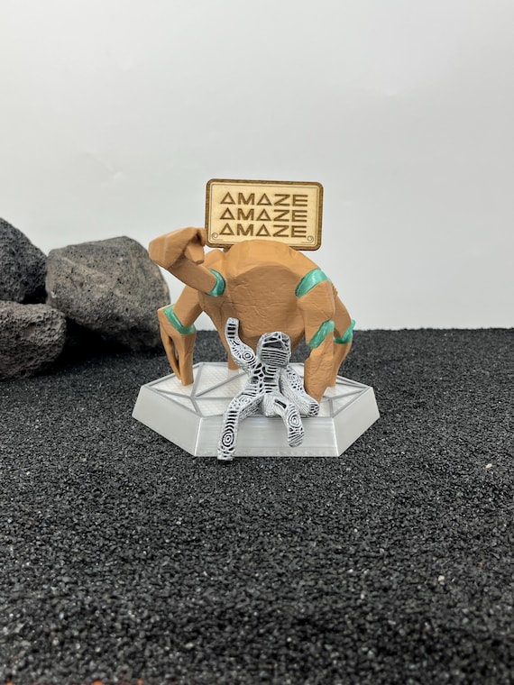 Project Hail Mary Rocky & Grace Figure, Upside-Down Thumbs-Up Alien, RGB Sci Fi Display, Rocky Companion, BookTok Gift for Andy Weir Fans