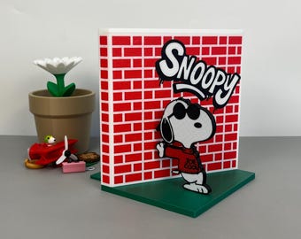 Snoopy Bookends | Heavy Duty Character Bookends for Book Nook