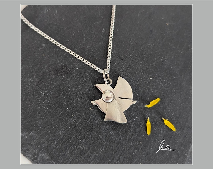 Lovingly handcrafted silver angel - Give the gift of good wishes