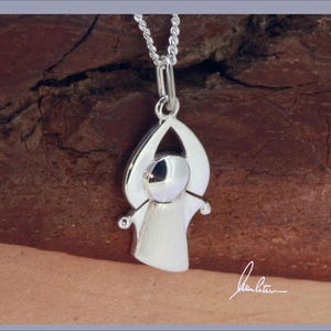 Pendant angel silver handmade