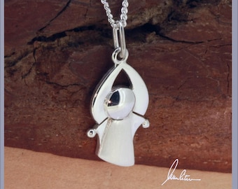 Pendant angel silver handmade