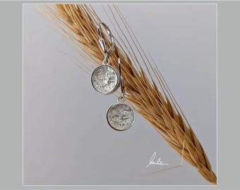 Ohrringe Struktur rund