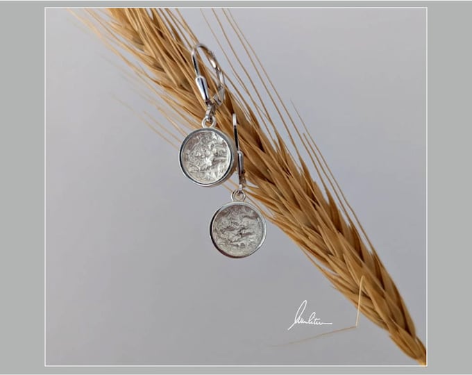 Ohrringe Struktur rund