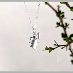 Pendentif ange en argent, fait main image 2