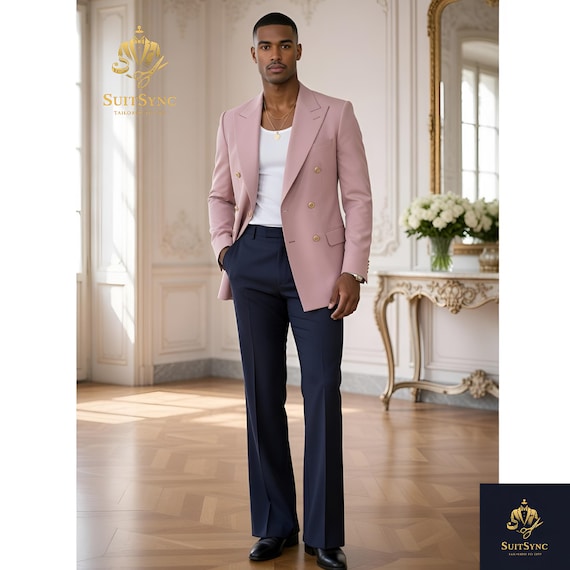 rose gold dress and navy blue suit Rose Gold Gold And Navy Outfits Bow Tie Rose Gold Wedding Suit Navy Suit Rose Gold