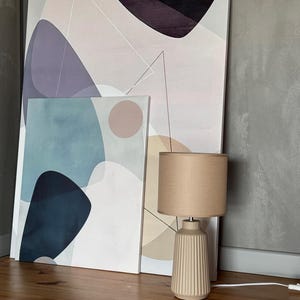 Minimalist ceramic table lamp