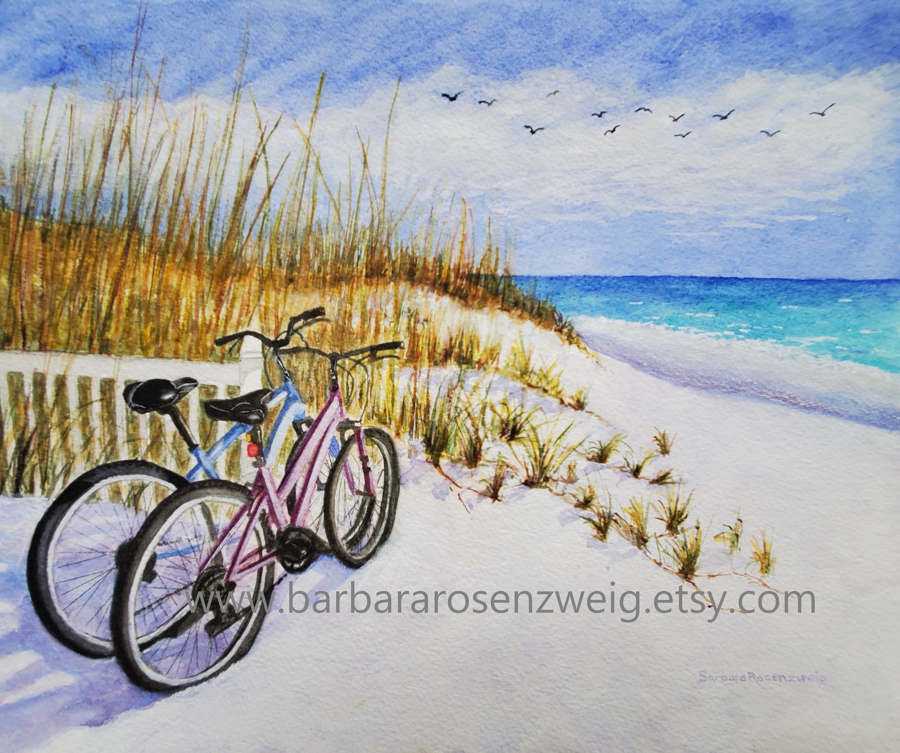 Bicycle on sale beach