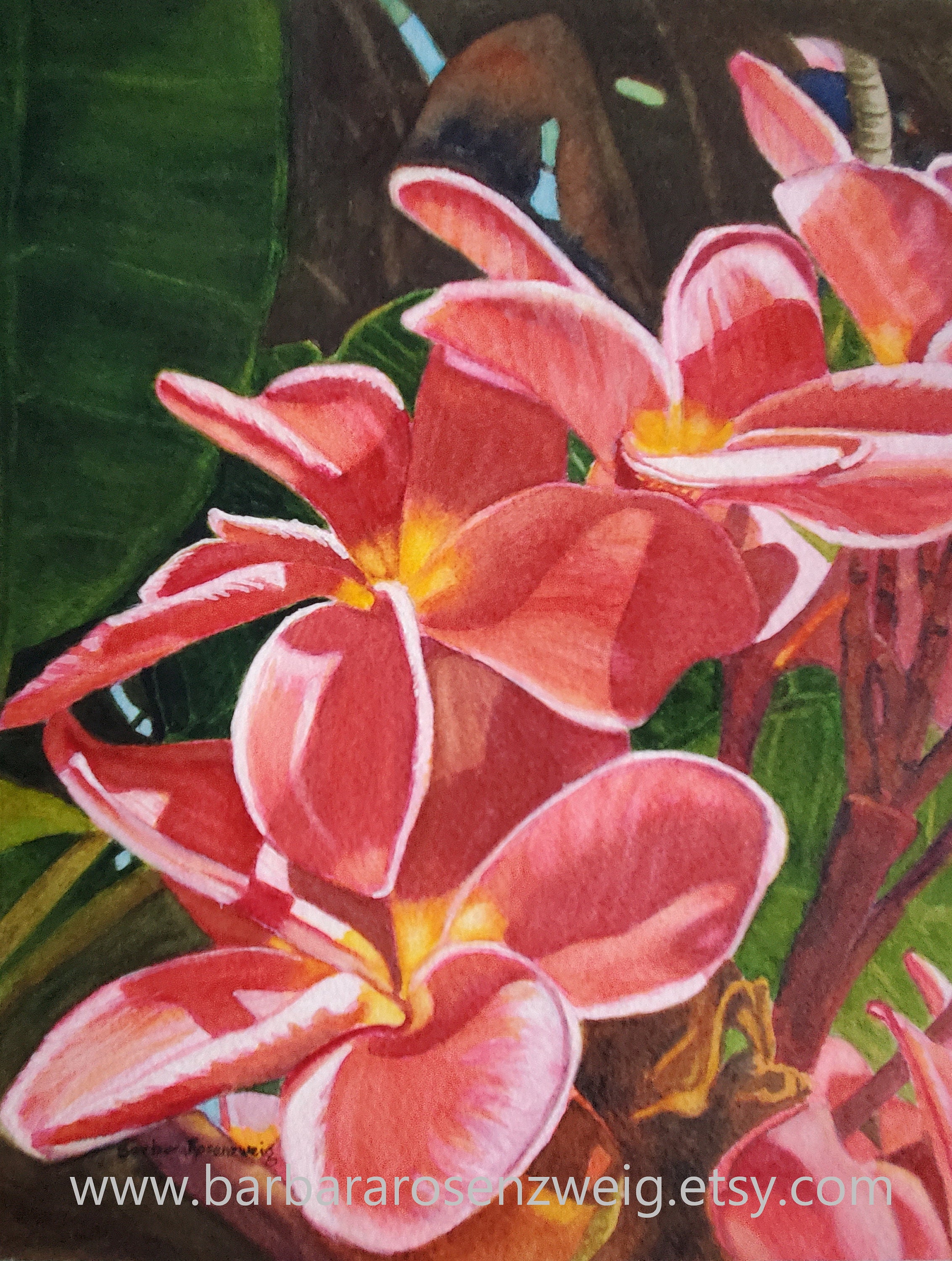 プルメリアの油彩画訳あり品 Plumeria paintings - Etsy 日本