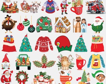 Christmas PNG Bundle, Merry Christmas Mama PNG, All Booked Coquette PNG, Holly Jolly Small Town Club, Funny Christmas Sublimation