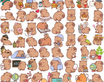 95 Capybara Svg Png Bundle, Capybara Png, Capybara Clipart, Animal Svg, Capybara Cricut, Vector Files, Capybara Dxf, Instant Download