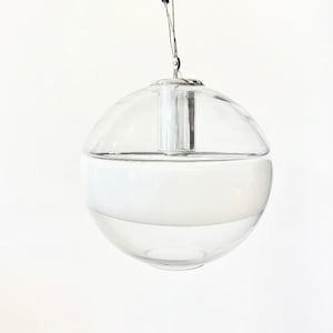 Lámpara de Techo Colgante Sothis Años 70 – Diseño Space Age en Vidrio Opal de Murano