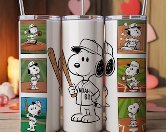 Envoltura para vaso de dibujos animados de 20 oz - Envoltura deportiva para perros - PNG de dibujos animados - Diseño de sublimación digital - Descarga instantánea