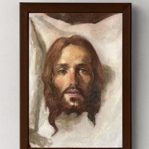Jesus Oil Painting on Canvas Religious Home Decor Gift