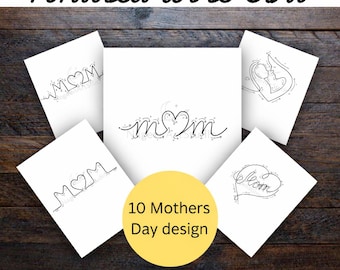 Mother’s Day Wire Art Templates PDF