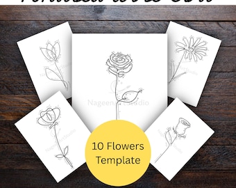 Flower Knitted Wire Art Templates 10 Design Floral wire art Bundle Mother's Day Wire Art Templates