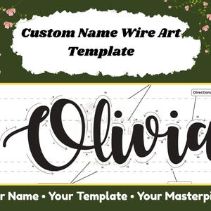 Custom Wire Art Name Template