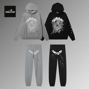 Unisex  Web Graphic Hoodie & Sweatpants Set | Casual Streetwear Tracksuit for Men and Women