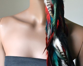 Extra Long Single Feather Earring, Bohemian Jewelry,Real Feather Earring