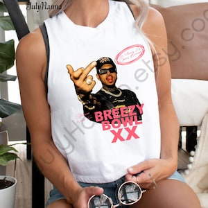 Chris Brown Breezy Bowl XX Tour 2025 Racerback Tank Crop, Chris Brown Tank Crop, Chris Brown Tee, Chris Brown fan support shirt
