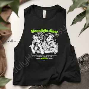 The Guy She Was Interested In Wasn&#39;t A Guy Racerback, Mitsuki, Aya, Sumiko arai, Anime Yuri Racerback Crop Tank