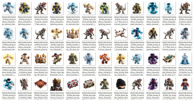Block Game Characters & Items PNG Bundle | Voxel Style Digital Clipart ...