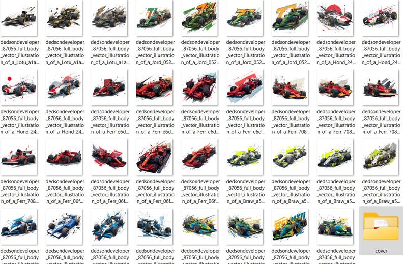 Grand Prix Style Racing Car PNG Pack – Digital Clipart for Crafts ...