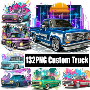 Mini Truckin PNG Bundle | Custom Mini Truck Clipart Digital Download