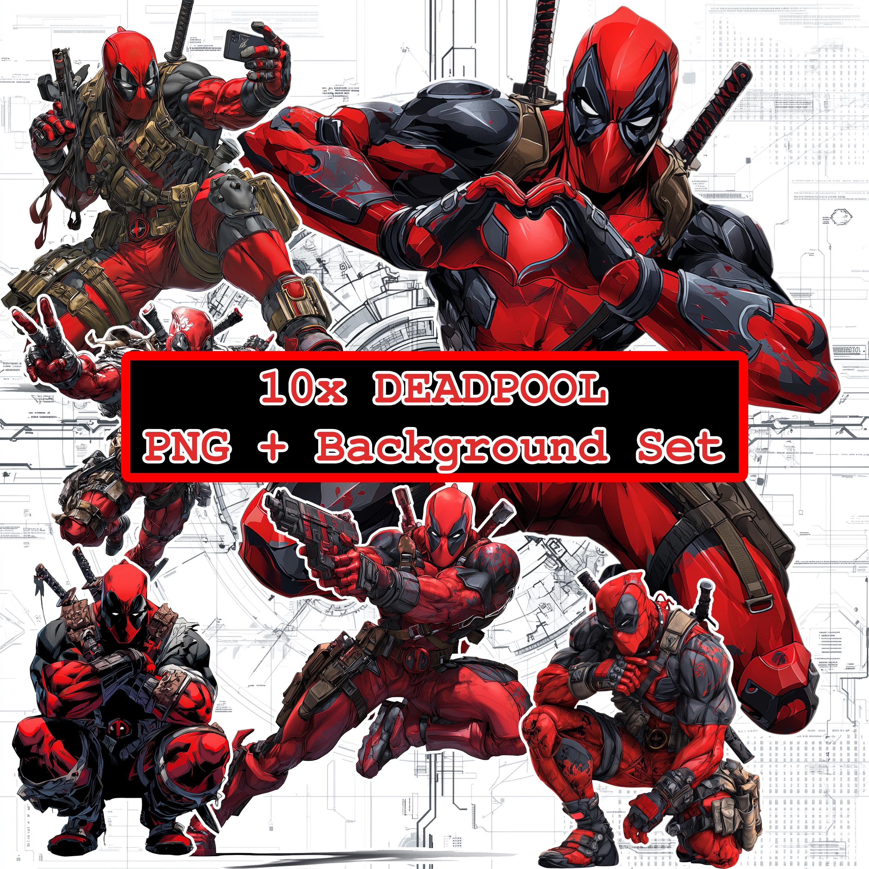 Deadpool achtergrond - Etsy België, image size:3000x3000