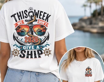 Camiseta personalizada para cruzeiro, camiseta "Presenteie com um navio", presente para grupo em férias, camiseta personalizada para a tripulação