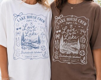 Camiseta para a Equipe da Semana no Lago, Camiseta para Viagem entre Amigas, Presente de Férias com as Amigas, Blusa para Férias de Verão