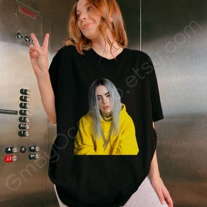 Maglietta di Billie Eilish - Magliette ridisegnate dai fan, abiti da tifo per concerti Hit Me Hard and Soft e regali per i fan, maglietta di Billie Eilish in colori comodi