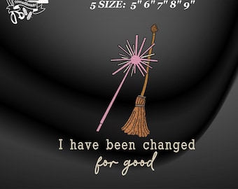 Wicked Musical Embroidery Design, For Good Broadway Inspired Stitch Pattern, Theater Fan Gift Crewneck File, Instant Download