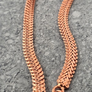 Pure Copper Snake Chain Necklace, Viking Jewelry Gift