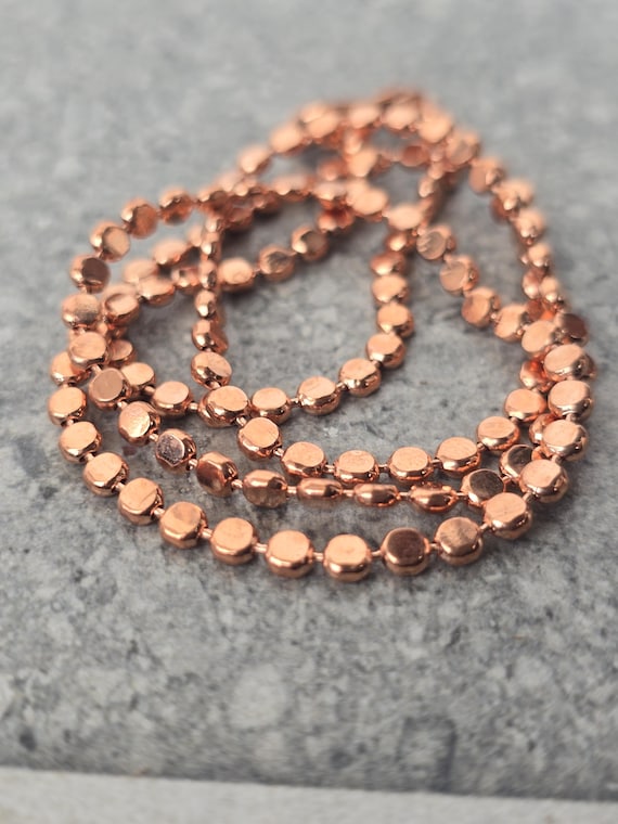 Handmade Copper Snake Chain Necklace, Viking Jewelry Gift - Etsy display picture 2