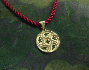 Venetian medallion in 14kt gold titled "Desdemona's Amulet"