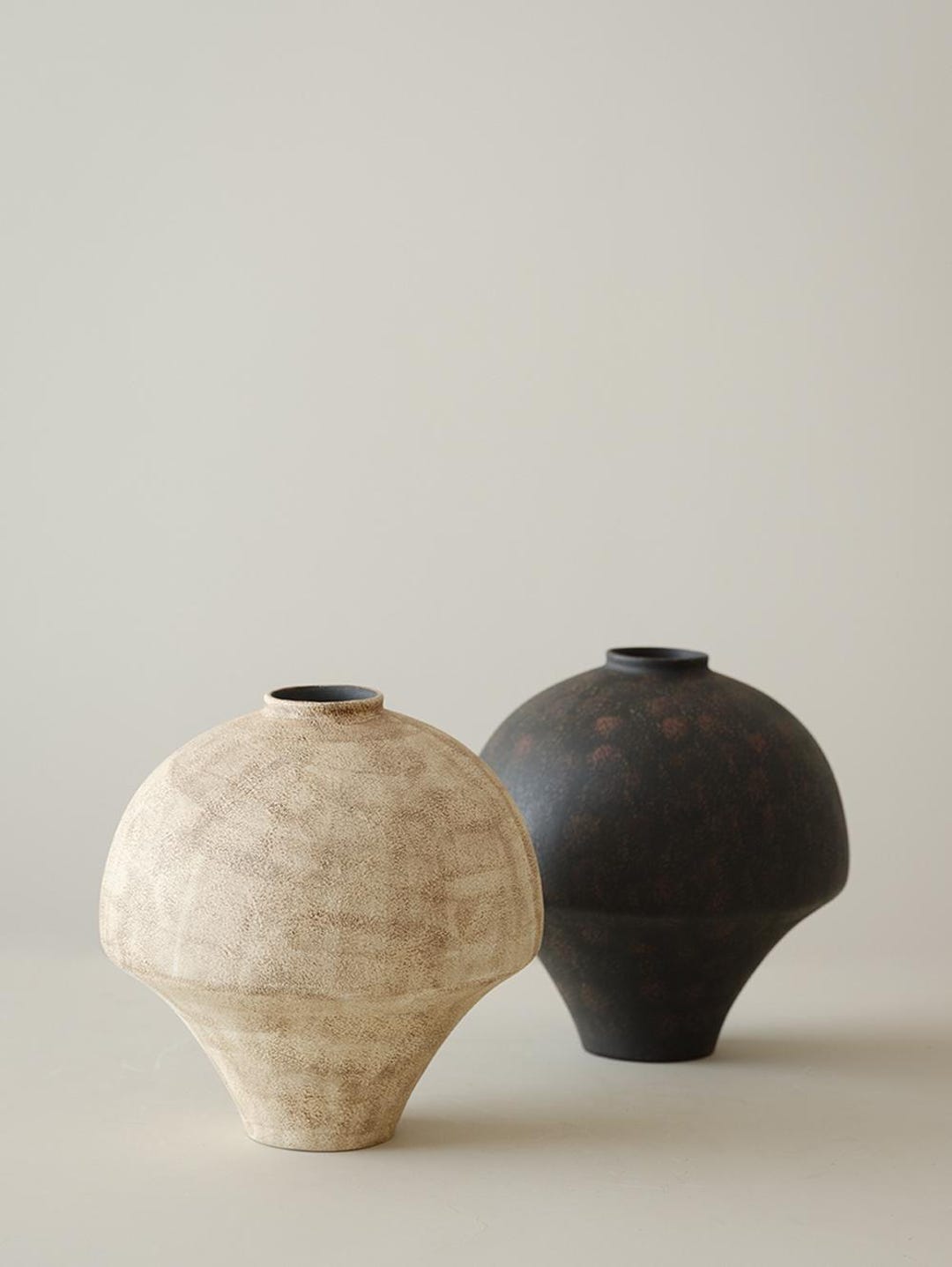 わびさび様 Handmade Wabi Sabi Ceramic Vases for Flowers , Speckled Stone